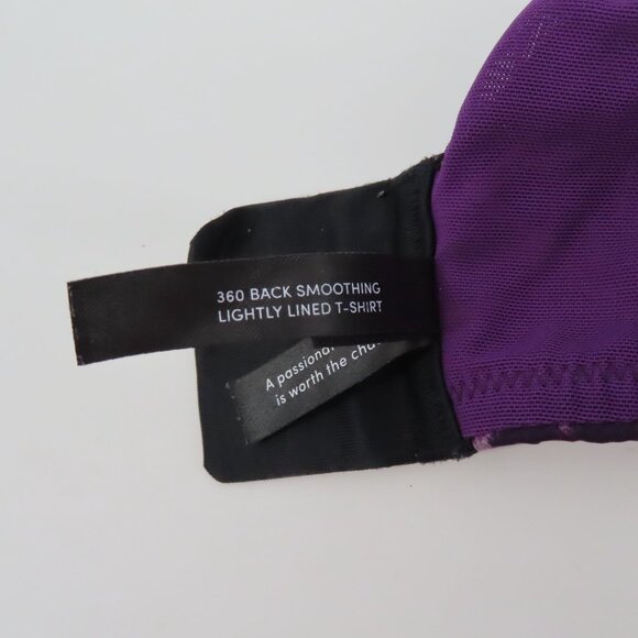 Torrid Curve 44B Bra Purple Black Cheetah Leopard Animal Print Underwire Lined - Picture 13 of 15